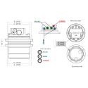 Moteur de translation 8+9 trous (1 à 1.8ton) TOOMAT 1-HANIX-H15B-2 MTR-TOOMAT1-HANIX-H15B-2