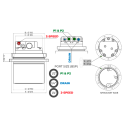 Moteur de translation 9+9trous (2.5 à 3 ton) TOOMAT 32-AIRMANN-AX36U MTR-TOOMAT32-AIRMANN-AX36U