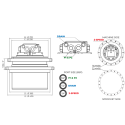 Moteur de translation TOOMAT40 16 TROUS CHASSIS / 22 TROUS BARBOTIN-CATERPILLAR-318BL MTR-TOOMAT40-CATERPILLAR-318BL