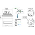 Moteur de translation pelle 1 à 2.8ton (8+8 trous) TOOMAT 36 MTR-TOOMAT36