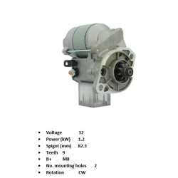 Démarreur pour mini pelle JCB 532-120