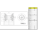 Galet inférieur NEW HOLLAND E26C A010134