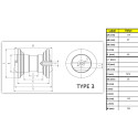 Galet inférieur CASE CX18B A009013