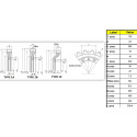 Barbotin ATLAS TEREX 805R / TC75 - pour CHENILLES CAOUTCHOUC UR135E023-ATLAS