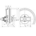 Roue folle KOBELCO SK045-Coupé UX041B1E