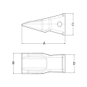 Dent de godet 1U3302RCU