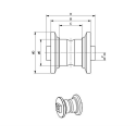 Galet inférieur YANMAR SV15 / SV17 / SV17E / SV08,1 UF058Z0A-YANMAR
