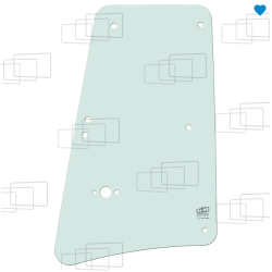 VITRE COTE DERRIERE PORTE OUVRANT GAUCHE/DROITE CASE 570SV 580SV 590SV 695SV (A PARTIR DE 2021) 273342C