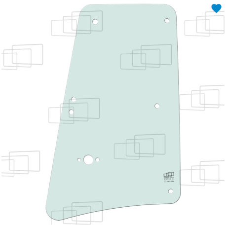 VITRE COTE DERRIERE PORTE OUVRANT GAUCHE/DROITE CASE 570SV 580SV 590SV 695SV (A PARTIR DE 2021) 273342C