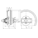Roue folle HINOWA VT1650 UX024E0E