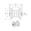 Galet inférieur CASE POCLAIN CX15B / CX16B / CX17B / CX18B UF062Z0A-CASEPOCLAIN