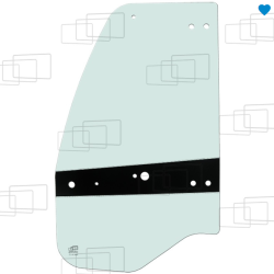 VITRE PORTE GAUCHE KOMATSU WA70M-8 WA80M-8 WA100M-8 (A PARTIR DE 2018) 156986A