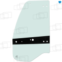 VITRE PORTE GAUCHE KOMATSU WA70M-8 WA80M-8 WA100M-8 (A PARTIR DE 2018) 156986A