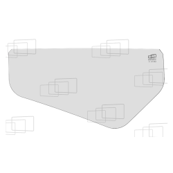 VITRE PORTE PARTIE BASSE DROITE MECALAC 10MSX 10MXT 12MSX 12MTX 12MXT (de 2016) 165137E