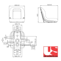 Siège unitedseats MI 600 PVC noir US.100550