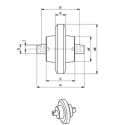 Galet inférieur PELJOB EB22 A009017 - PJ7450001