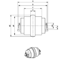 Galet inférieur KUBOTA U36,4 UF082Z2A