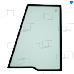 VITRE PORTE PARTIE HAUTE GAUCHE JCB 3CX / 3CX SM / 4C SUPER / 4CX / 4CX SM / 4CN (PROJECTO 12-2) (480989-929999) (DE 1999-200...