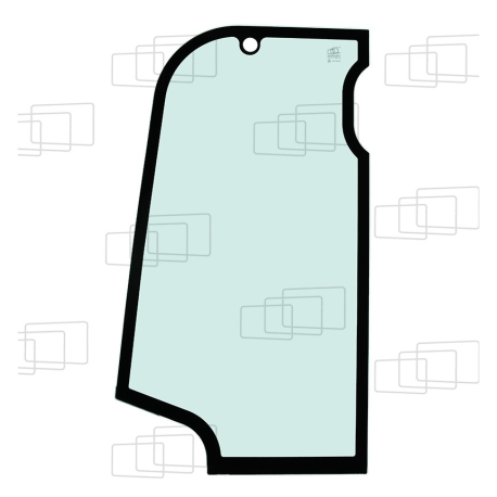 VITRE PORTE PARTIE HAUTE GAUCHE KOMATSU PC24MR-5 PC26MR-5 PC30MR-5 PC35MR-5 PC45MR-5 PC55MR-5 PC58MR-5 PC80MR-5 (A PARTIR DE ...