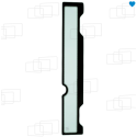 VITRE PORTE SECTION ARRIERE HITACHI ZAXIS ZX27U-3 ZX29U-3 ZAXIS ZX33U-3 ZAXIS ZX38U-3 ZAXIS ZX48U-3 ZAXIS ZX52U-3 (DE 2010 A ...