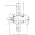 Roue folle arriere BOBCAT 864 / T140 / T180 / T190 UX044Z0E