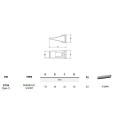 Dent de godet 3001288 LIEBHERR avec clavette