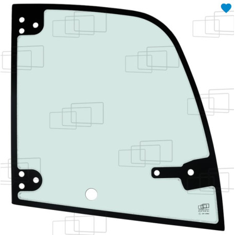 VITRE MAIN DROITE (CHARNIERE 3 TROUS) VOLVO L20B L25B 155613D
