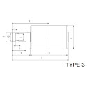 Galet supérieur YANMAR B50 / B7,3 / B7,5 / VIO40 / VIO45 / VIO45V / VIO50 UH048Z0B-YANMAR1