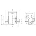 Galet inférieur CATERPILLAR 302,5 / 303,5 / 303CR UF040Z7C-CATERPILLAR