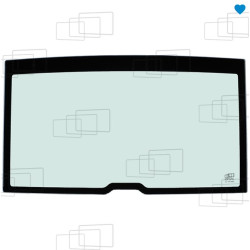 VITRE ARRIERE JCB 411HT 416HT 417HT 419HT 427HT/ZX 435S 437HT/ZX 457HT/ZX (A PARTIR DE 2014) 268127A
