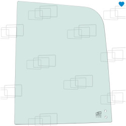 VITRE MAIN DROITE AVANT COULISSANTE (TROU PART INFERIEUR) HITACHI ZX33U-6 ZX38U-6 ZX48U-6 ZX55U-6 (A PARTIR DE 2019) 156694F