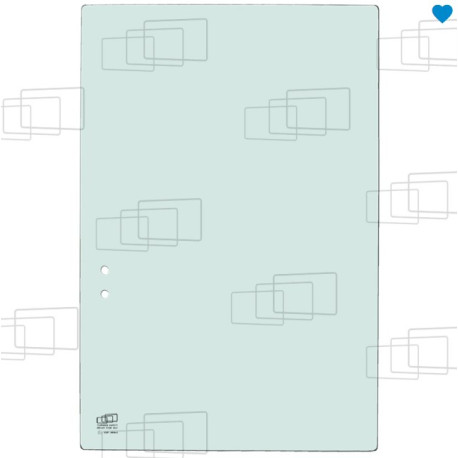 VITRE MAIN DROITE ARRIERE COULISSANTE HITACHI ZAXIS ZX33U-5A ZX38U-5A ZX48U-5A ZX55U-5A (DE 2013 A 2016) 156699I