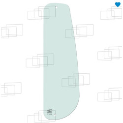 VITRE COTE DERRIERE PORTE GAUCHE YANMAR B15 / B17 / B18 / B19 / B22 / B27 / B37 070755A