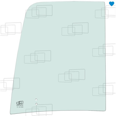 VITRE MAIN DROITE ARRIERE COULISSANTE KUBOTA U50-5 U56-5 (A PARTIR DE 2020) 265657C