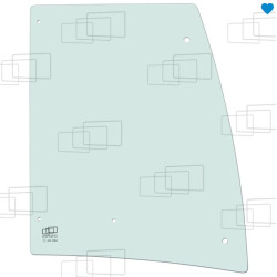 VITRE PORTE PARTIE HAUTE CASE 595SLE 595SUPER (A PARTIR 1998) 054913D