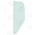 VITRE COTE DERRIERE PORTE GAUCHE CASE 128 130 135 150 / C23 C28 C31 C35 C50 (DE 1994 A 2000) 061474H
