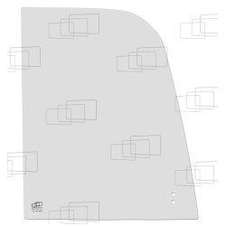 VITRE COULISSANTE COTE DROIT POUR CATERPILLAR 302.7D CR A PARTIR DE 2012 / WACKER NEUSON EZ28 EZ28-3 EZ38 EZ38-3 (A PARTIR DE...