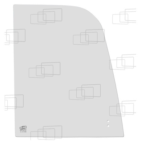 VITRE COULISSANTE COTE DROIT POUR CATERPILLAR 302.7D CR A PARTIR DE 2012 / WACKER NEUSON EZ28 EZ28-3 EZ38 EZ38-3 (A PARTIR DE...