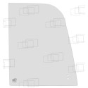VITRE COULISSANTE COTE DROIT POUR CATERPILLAR 302.7D CR A PARTIR DE 2012 / WACKER NEUSON EZ28 EZ28-3 EZ38 EZ38-3 (A PARTIR DE...