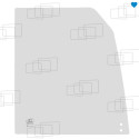 VITRE DROITE AVANT COULISSANTE PEL JOB EB350 XT EB450 XT / VOLVO EC35 EC45 (283) 068847A