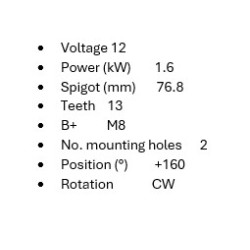 Démarreur Hyundai R27Z9 900.505.132.130