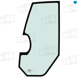 VITRE PORTE ENTIERE MENZI MUCK M5 SERIES M520 M525 M530 M535 M540 M545 / M3 SERIES M320 M325 M340 274874J