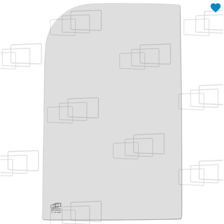 VITRE MAIN DROITE ARRIERE FIXE TIPE1 WACKER NEUSON 28Z-3 / 38Z-3 / EZ28 / EZ28-3 (a partir de 2013) 058692C