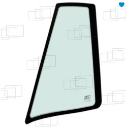 VITRE ARRIERE 1/4 - DROITE CASE 580K 580LE 580SLE 580LPS 580LSP 580LXT 580M 580MXT 580SK 580SM (DE 1987 A 2004) 055257I