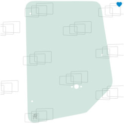VITRE PORTE PARTIE HAUTE GAUCHE/DROITE CATERPILLAR 416D 424D 428D 432D 438D 442D 446D (DE 2000 A 2005) 054759G