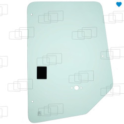 VITRE PORTE PARTIE HAUTE DROITE CATERPILLAR 416D 424D 428D 432D 438D 442D 446D (DE 2000 A 2005) 054764J