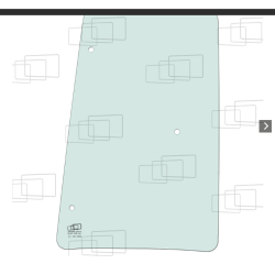 VITRE LATERAL GAUCHE/DROITE KUBOTA M108 M108S M105S 062455C