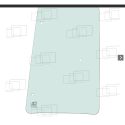 VITRE LATERAL GAUCHE/DROITE KUBOTA M108 M108S M105S 062455C