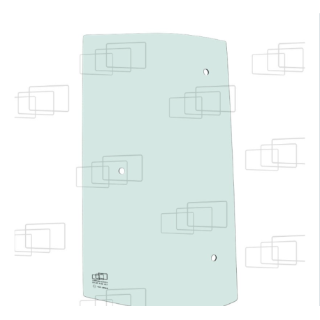 VITRE COTE DERRIERE PORTE GAUCHE OUVRANT M4062 M4072 M5091N M5-092 M5092 M5111HC 061543G