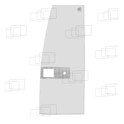 VITRE PORTE ENTIERE KUBOTA KX61-2 / KX61-2 APLHA / KX71-2 / KX71-2 ALPHA / KX91-2 / KX121-2 / KX161-2 (de 1997 à 2004) 147785C